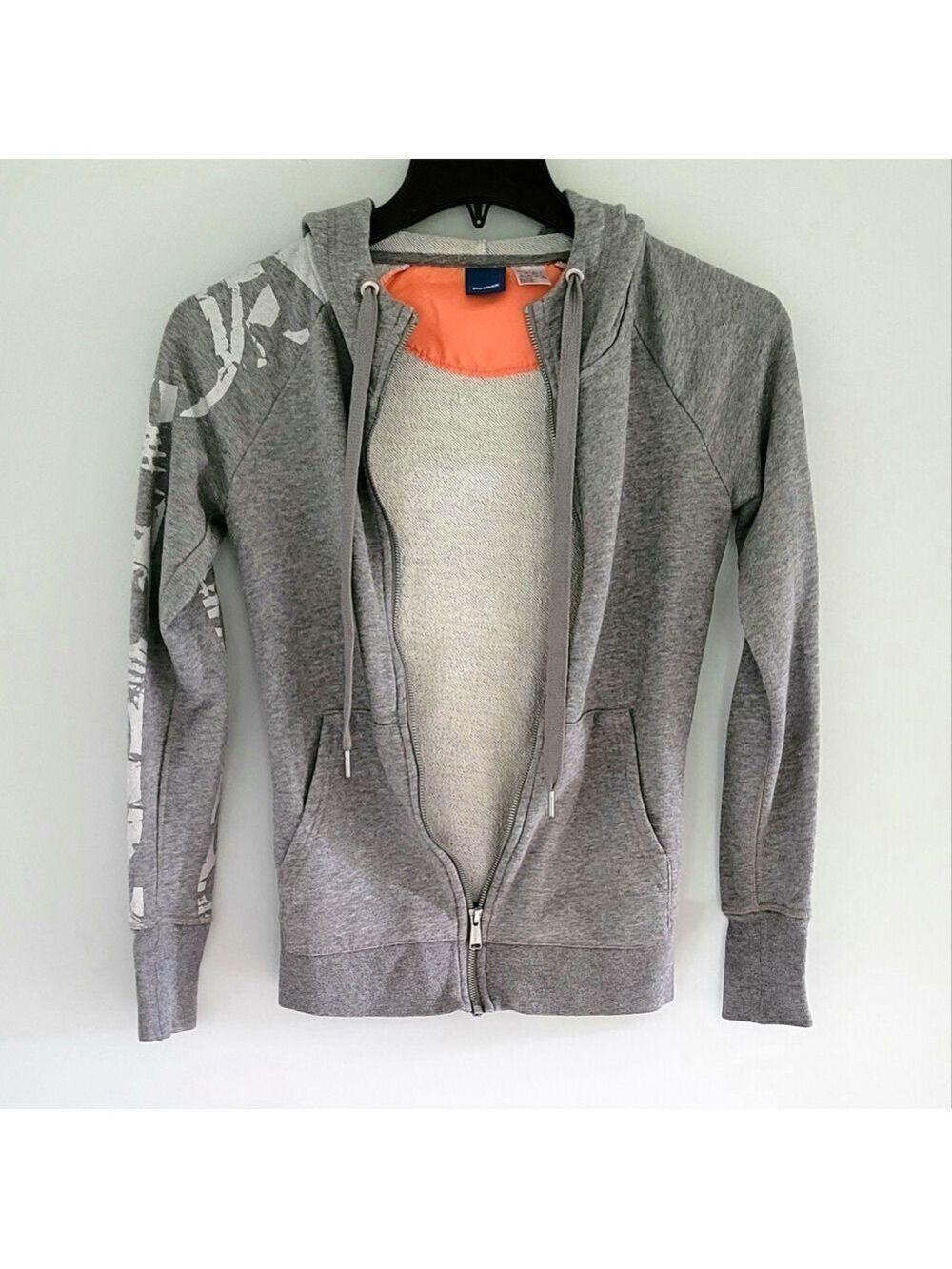 Y2K Reebok Full Zip Hoodie Sweater Size XS